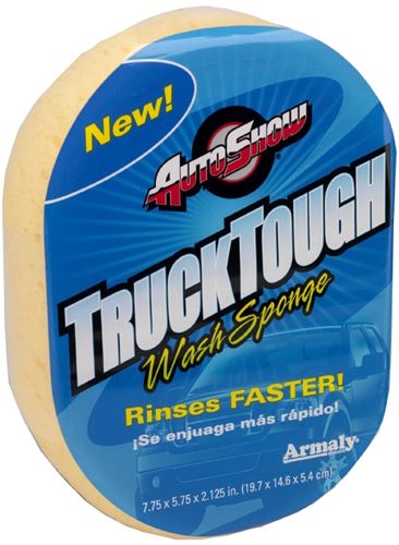 Autoshow 11701 Wash Sponge, 7-3/4 in L, 5-3/4 in W, 2-1/4 in Thick, Polyester