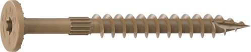 Camo 0360174 Structural Screw, 1/4 in Thread, 3 in L, Flat Head, Star Drive, Sharp Point, PROTECH Ultra 4 Coated, 50