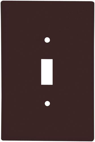 Eaton Wiring Devices 2144B-BOX Wallplate, 4-1/2 in L, 2-3/4 in W, 1 -Gang, Thermoset, Brown, High-Gloss, Pack of 10