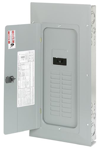 Eaton BRP20B200 Indoor Load Center, 40-Pole, 200 A, 20-Space, 40-Circuit, Main Breaker, NEMA 1 Enclosure, Bolt