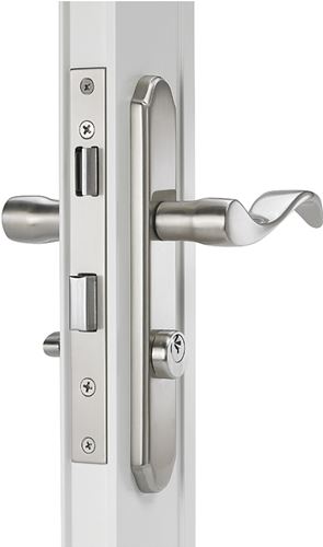 Wright Products VMT115SN Door Lever Lockset, Brass, Satin Nickel, 1-1/8 to 2 in Thick Door, 3/4 in Backset