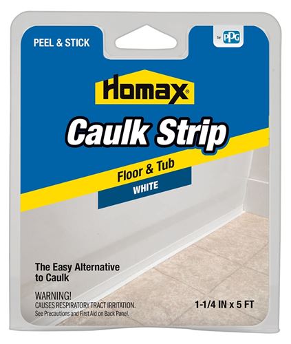 Homax 34030 Caulking Strip, White, 120 deg F