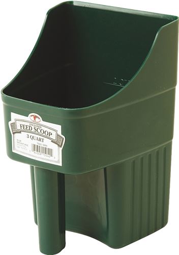 Little Giant 150422 Feed Scoop, 3 qt Capacity, Polypropylene, Green, 6-1/4 in L