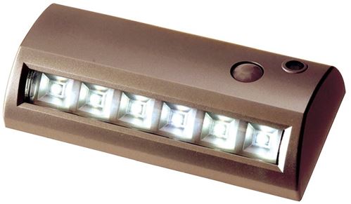 Light It 20032-307 Motion Activated Path Light, AA Battery, 6-Lamp, LED Lamp, 42 Lumens, 7000 K Color Temp, Plastic