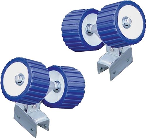 Multinautic 34111 Double Roller Wheel Kit, 8 in, Galvanized Steel, For: 2000 lb Capacity Boat Ramps