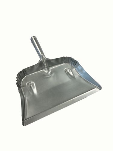 FULTON 182G-20PK Open Dustpan, 7-1/2 in L, 12-3/4 in W, Steel, Silver, Galvanized