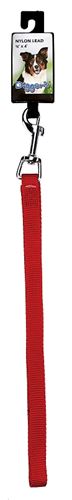 Digger's 2930001 Lead, 48 in L, 5/8 in W, Nylon Line, Red