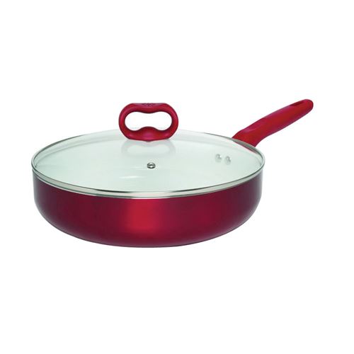 Ecolution Artistry Series EABK-5128 Fry Pan, 11 in Dia, Aluminum Pan, Black  Pan, Hydrolon Pan, Stay-Cool Handle