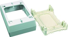Wiremold NMW NMW3 Outlet Box, 1 -Gang, Plastic, White, Wall Mounting