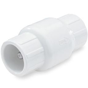 NDS 1011-12 Check Valve, 1-1/4 in, Slip Joint, 200 psi Pressure, PVC Body