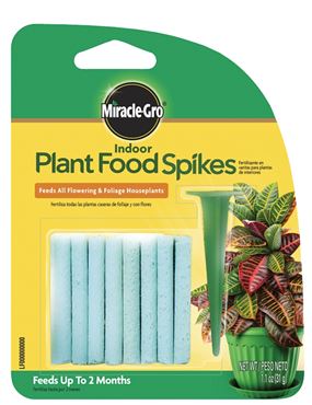 Miracle-Gro 1002522 Fertilizer, 1.1 oz Box, Spike, 6-12-6 N-P-K Ratio, Pack of 24