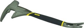 Stanley 55-099 Utility Bar, 18 in L, Beveled Tip, 1-1/2 in Claw Blade Width Tip, Steel, 1 in Dia, 5 in W