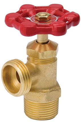 B & K ProLine Series 102-003 Boiler Drain Valve, 1/2 in Connection, MPT x Hose, 125 psi Pressure, Brass Body