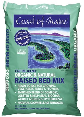 Coast of Maine 1CBCRB2 Organic Castine Blend, Dark Brown, Earthy, 2 cu-ft Bag