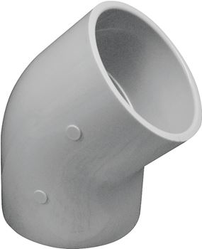 IPEX 035488 Elbow, 3 in, Socket, 45 deg Angle, PVC, White, SCH 40 Schedule, 260 psi Pressure