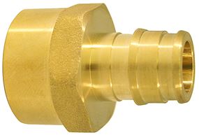 Apollo EPXFA1212 Pipe Adapter, 1/2 in, PEX-A Barb x FPT, Brass, 200 psi Pressure