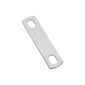 National Hardware 2191BC N222-323 U-Bolt Plate, 2 in L, 5/16 in W, 0.33 in Bolt Hole, Steel, Zinc