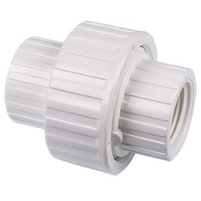 IPEX 435909 Pipe Union with Buna O-Ring Seal, 1-1/4 in, FPT, PVC, White, SCH 40 Schedule, 150 psi Pressure