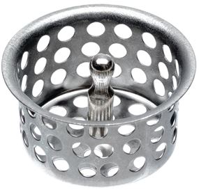 Danco 88967 Basket Strainer, 1-9/16 in Dia, Brass, Chrome, For: Universal Sinks