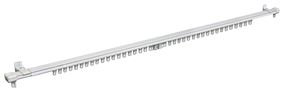 Kenney KN43/1P Curtain Rod, 78 to 150 in L, Steel, White