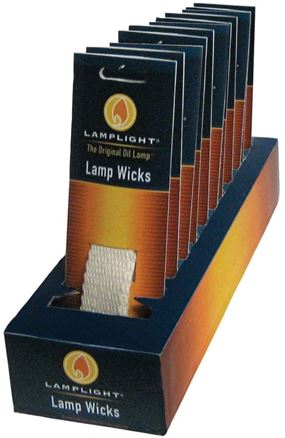 Lamplight 99963 Flat Lamp Wick, Cotton, For: Oil Lamps, Pack of 12