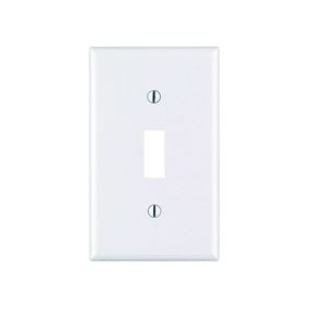 Leviton M56-78001-TMP Wallplate, 4-1/2 in L, 2-3/4 in W, 1 -Gang, Thermoset, Light Almond, Smooth