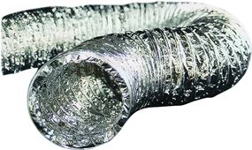 Builder's Best 010793 Flexible Dryer Transition Duct, 8 ft L, Aluminum/Polyester, Silver