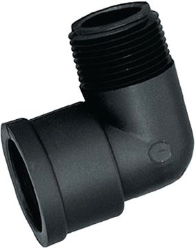 Green Leaf SE34P Street Pipe Elbow, 3/4 in, MPT x FPT, 90 deg Angle, Polypropylene