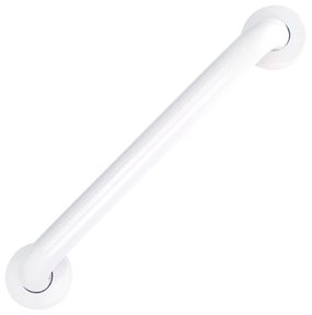 Boston Harbor SG01-01&0216 Grab Bar, 16 in L Bar, White, Wall Mounted Mounting