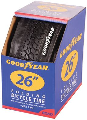Kent 91062 Road Tire, Folding, Black, For: 26 x 1-3/8 in Rim, Pack of 2