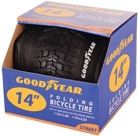 Kent 91051 Bike Tire, Folding, Black, For: 14-1/2 x 2-1/4 in Rim, Pack of 2