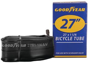 Kent 91081 Bicycle Tube, Butyl Rubber, Black, For: 27 x 1-1/4 in W Bicycle Tires