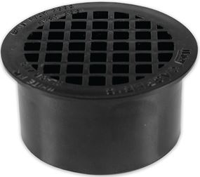 Oatey 43564 Floor Drain, 3 in, Snap-In, ABS Body, Black