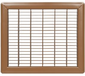 Imperial RG0625 Air Grille, 10 in L, 12 in W, Steel, Brown