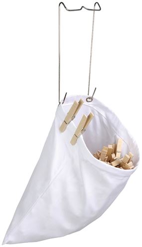 Honey-Can-Do DRY-01313 Clothespin Bag, Cotton, 10 in W, 11 in H