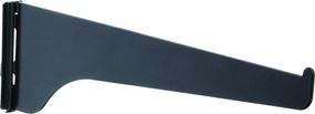 Knape & Vogt 180 BLK 10 Shelf Bracket, 10 in L, Steel, Powder-Coated