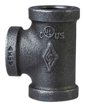 ProSource 11A-1 1/4B Pipe Tee, 1-1/4 in, Threaded, Malleable Iron, SCH 40 Schedule, 300 PSI Pressure