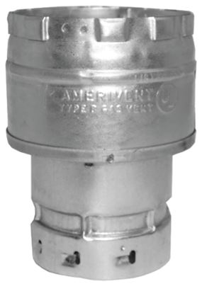 AmeriVent 3EIX4 Increaser, 3 x 4 in Connection, Aluminum/Steel