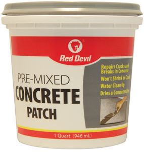 Red Devil 0644 Concrete Patch, Gray, 1 qt Tub