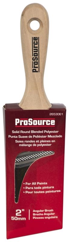 ProSource OR 21681 0200 Angular Sash Paint Brush, Round Handle