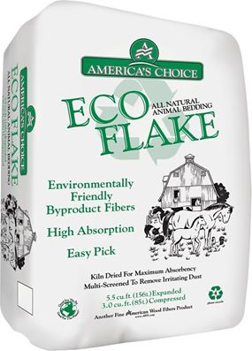 America's Choice 0P2ECOAC Animal Bedding, Pine, Natural