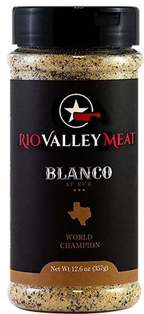 Rio Valley Meat OW91000 BBQ Rub, Blanco AP, 12.2 oz Bottle