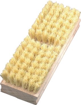 Birdwell 2012-12 Acid Brush, 7/8 in Brush, 1 in L Trim, Natural Tampico Trim, Hardwood Handle, 8 in OAL