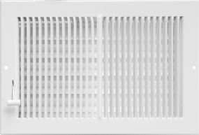 Imperial RG0299 Multi-Shutter Register, 7-1/4 in L, 13-1/4 in W, Steel, White