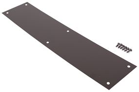 ProSource 32238ORB-PS Push Plate, Aluminum, Oil-Rubbed Bronze, 15 in L, 3-1/2 in W, 0.8 mm Thick