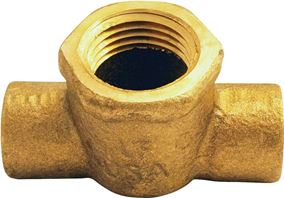 Elkhart Products 10156960 Pipe Tee, 1/2 in, Sweat x Sweat x Female, Copper