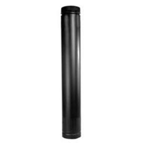 Selkirk DSP7TL Stove Pipe, 7 in ID x 7-1/2 in OD Dia, 38 to 68 in L, Aluminized Steel/Stainless Steel, Black