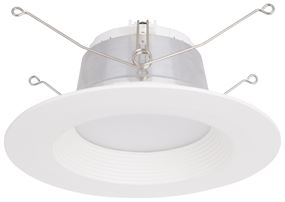 Boston Harbor DL6-096(5&6 inch)-3K LED Retrofit Trim, 10 W, 120 V, 1-Lamp, LED Lamp, Plastic, White, White