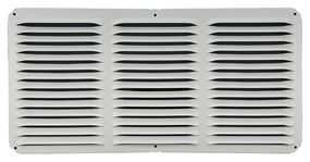 Lomanco LomanCool C816W Cornice Vent, 8 in L, 16 in W, 65 sq-ft Net Free Ventilating Area, Aluminum, White, Pack of 12