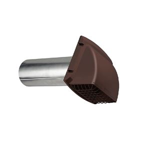 DUNDAS JAFINE ProVent Professional BPMH4BZW Exhaust Hood, 4 in Duct, Polypropylene Hood, Brown Hood